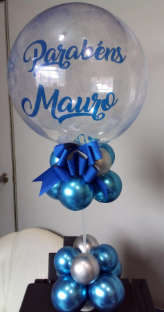 Bubble no suporte decorado